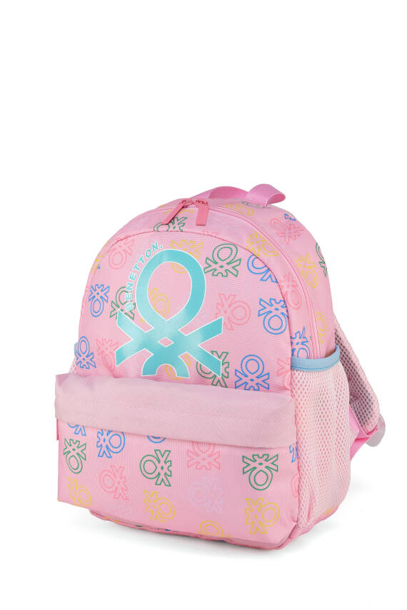 United Colors Of Benetton. Minimal Logo Baskılı Kız Çocuk Anaokul Çantası - 3