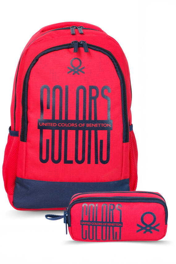 United Colors Of Benetton. Elegant Unisex Çocuk Sırt Çantası Seti - 2