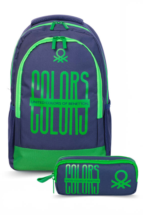 United Colors Of Benetton. Elegant Unisex Çocuk Sırt Çantası Seti - 2