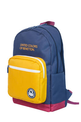 United Colors Of Benetton. Tricolor Çift Bölme Erkek Çocuk Sırt Çantası - United Colors Of Benetton.