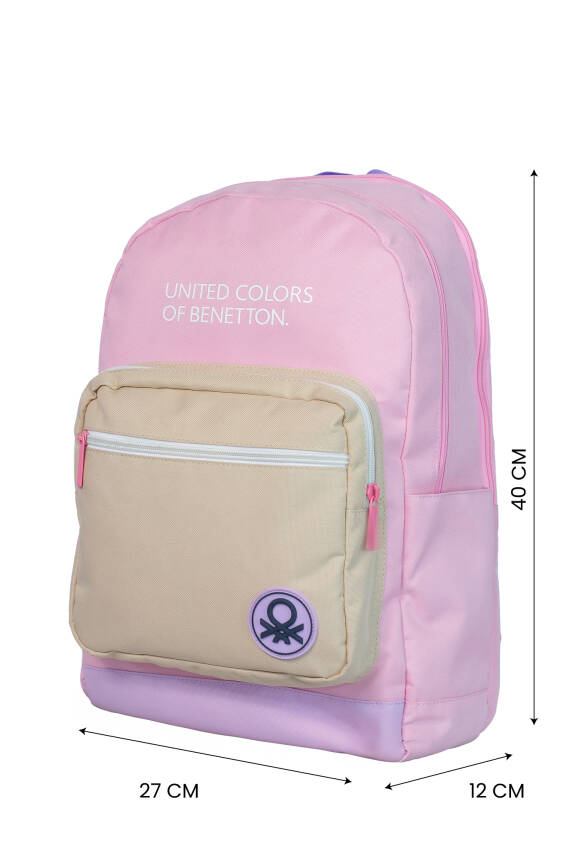 United Colors of Benetton. Tricolor Kız Çocuk İlkokul Çantası - 6