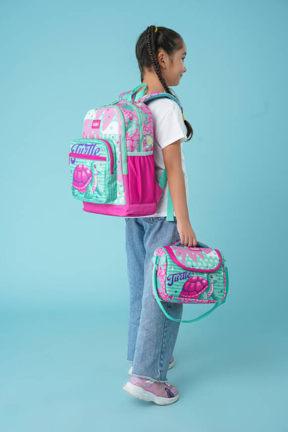 Wia 3'lü Kaplumbağa Temalı Çocuk Okul Çanta Seti - 2