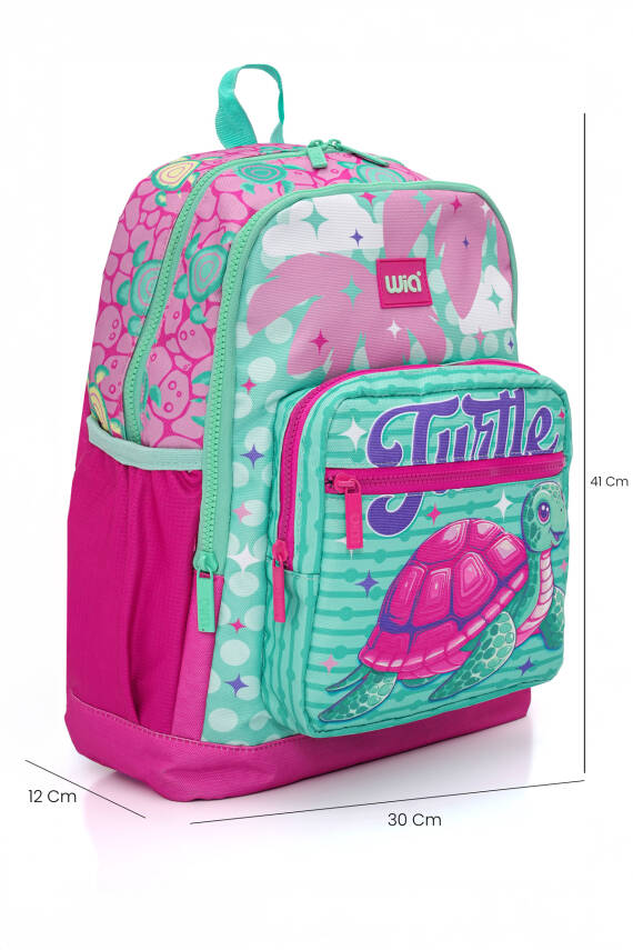 Wia 3'lü Kaplumbağa Temalı Çocuk Okul Çanta Seti - 5