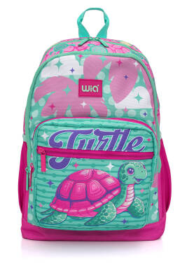 Wia 3'lü Kaplumbağa Temalı Çocuk Okul Çanta Seti - Wia