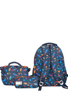 Wia Astronot Erkek Çocuk Çanta Seti - Wia