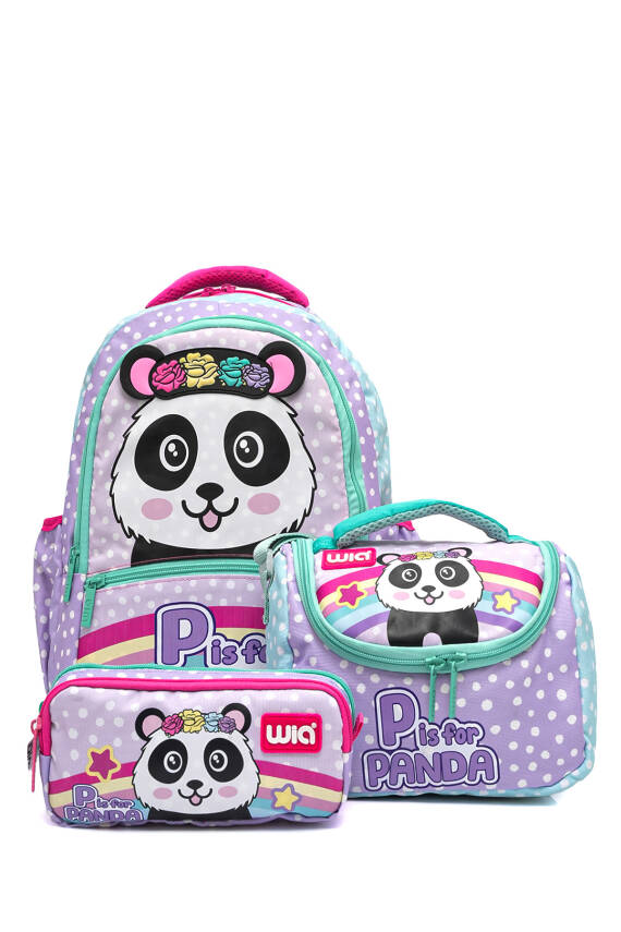Wia Crowned Panda Kız Çocuk Okul Seti - 1