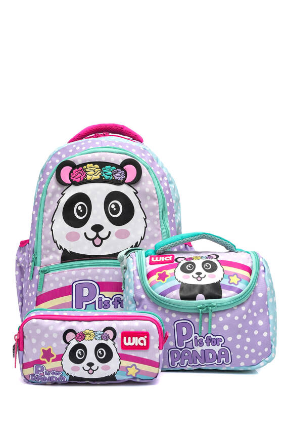 Wia Crowned Panda Kız Çocuk Okul Seti - 2