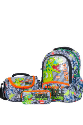 Wia Dino Erkek Çocuk Çanta Seti - Wia