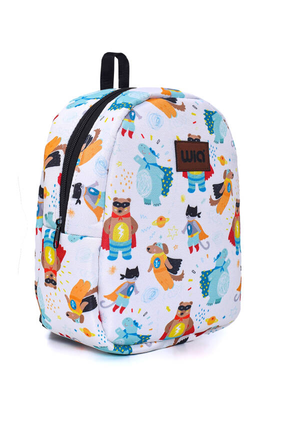 Wia Eğlenceli Baskı Tek Bölmeli Kreş Çanta - 7