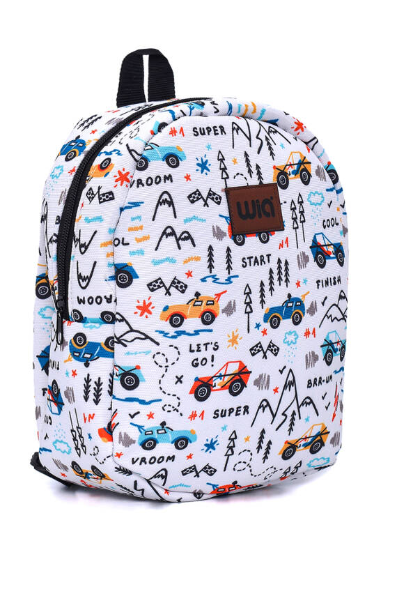 Wia Eğlenceli Baskı Tek Bölmeli Kreş Çanta - 19