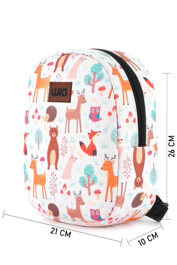 Wia Eğlenceli Baskı Tek Bölmeli Kreş Çanta - 87