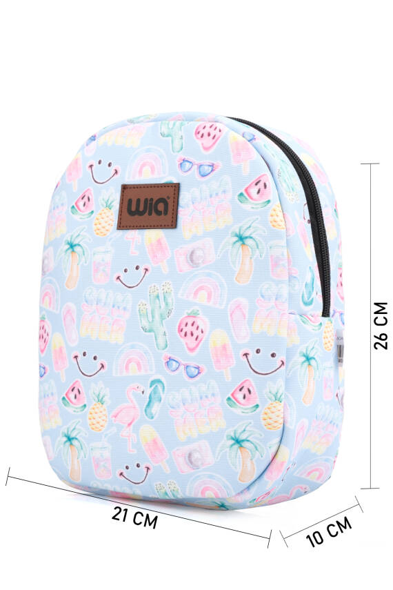Wia Eğlenceli Baskı Tek Bölmeli Kreş Çanta - 133