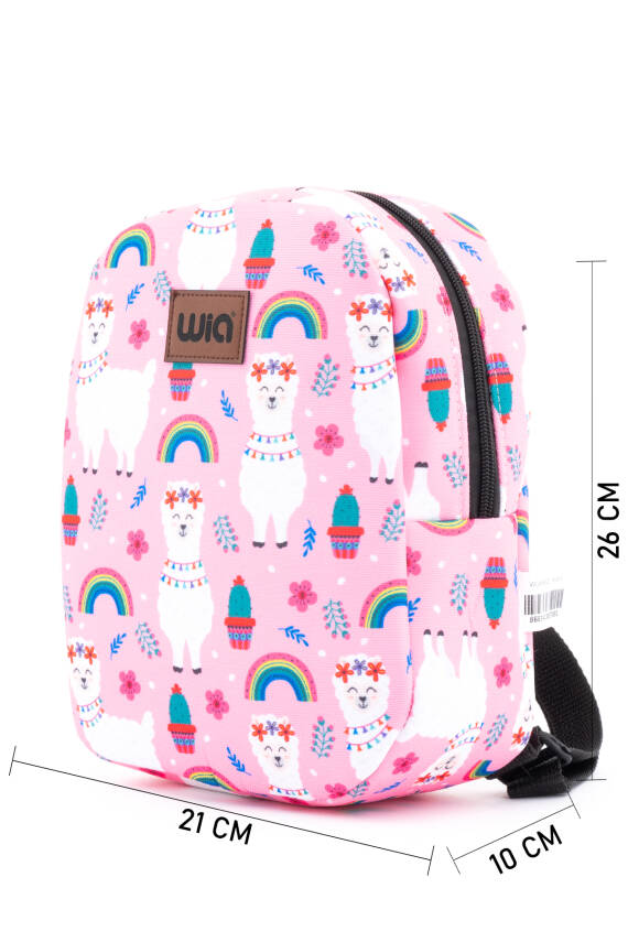 Wia Eğlenceli Baskı Tek Bölmeli Kreş Çanta - 105