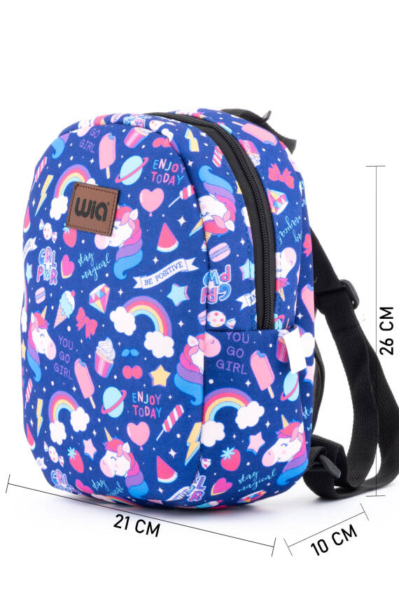 Wia Eğlenceli Baskı Tek Bölmeli Kreş Çanta - 242