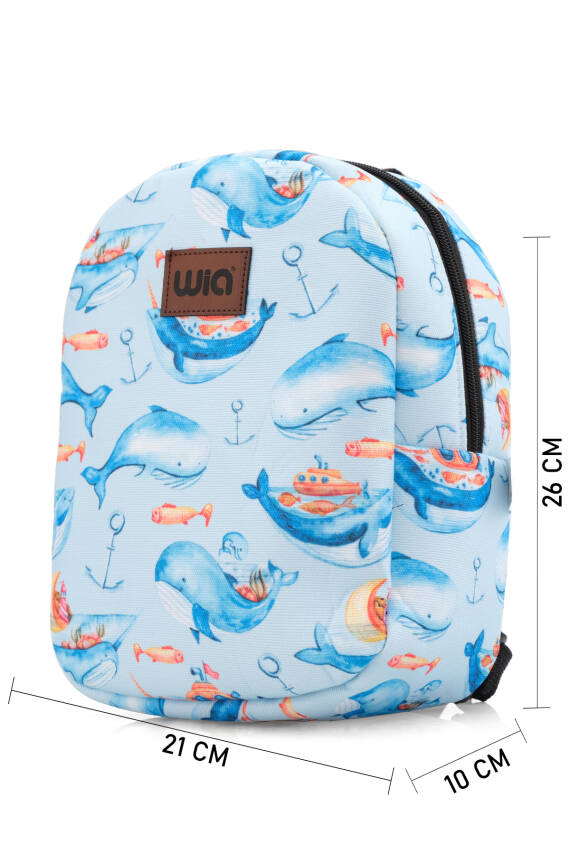 Wia Eğlenceli Baskı Tek Bölmeli Kreş Çanta - 206