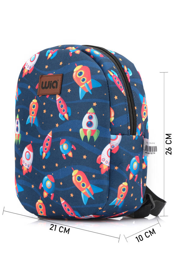 Wia Eğlenceli Baskı Tek Bölmeli Kreş Çanta - 189