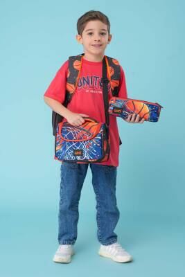 Wia Erkek Çocuk Basketbol Temalı 3'lü Okul Çanta Seti - Wia