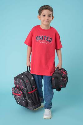 Wia Erkek Çocuk Örümcek Adam Temalı 3'lü Okul Çanta Seti - Wia