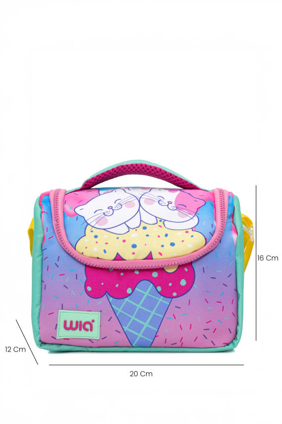 Wia Ice Cream With Cats Kız Çocuk 3'lü Okul Çanta Seti - 6
