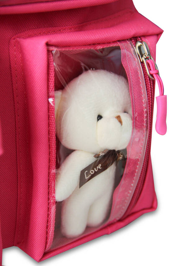 Wia Kawaii Kore Tarzı Ayıcıklı İlkokul ve Beslenme Çantası - 41