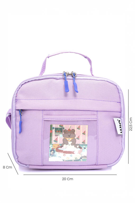 Wia Kawaii Kore Tarzı Ayıcıklı İlkokul ve Beslenme Çantası - 46