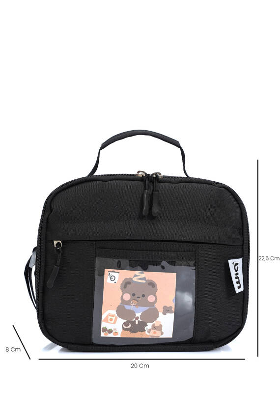 Wia Kawaii Kore Tarzı Ayıcıklı İlkokul ve Beslenme Çantası - 2