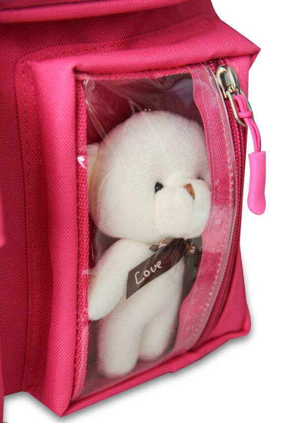 Wia Kawaii Kore Tarzı Ayıcıklı İlkokul ve Beslenme Çantası - 31