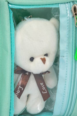 Wia Kawaii Kore Tarzı Ayıcıklı İlkokul ve Beslenme Çantası - 35