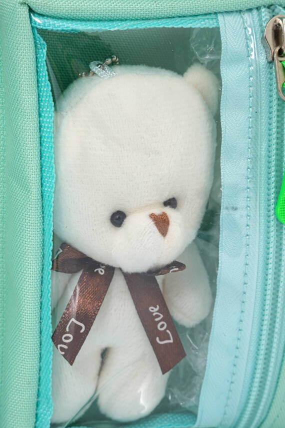 Wia Kawaii Kore Tarzı Ayıcıklı İlkokul ve Beslenme Çantası - 35