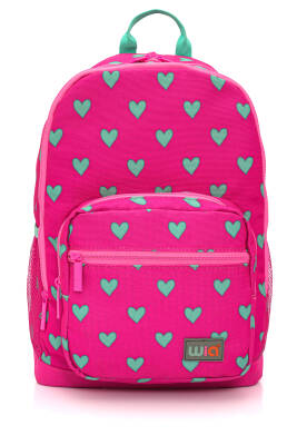 Wia Kids Kalp Desenli 4 Bölmeli İlkokul Çantası - Wia