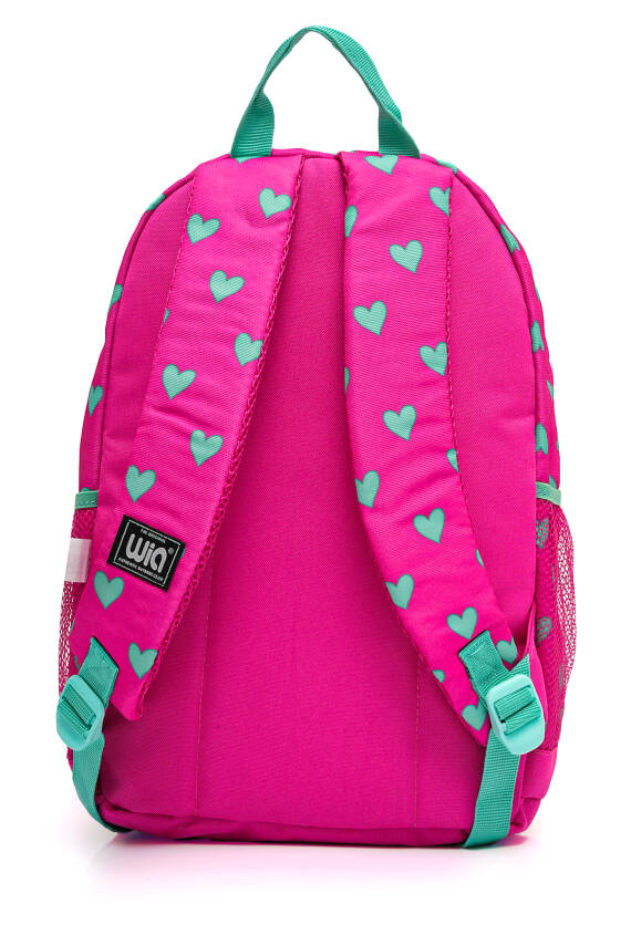 Wia Kids Kalp Desenli 4 Bölmeli İlkokul Çantası - 4