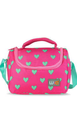 Wia Kids Kalp Desenli Kız Çocuk Beslenme Çantası - Wia