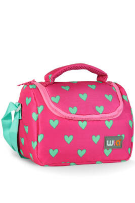 Wia Kids Kalp Desenli Kız Çocuk Beslenme Çantası - Wia