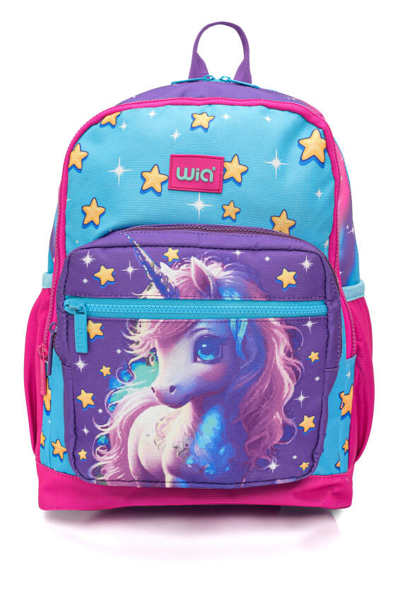 Wia Kız Çocuk Unicorn Desenli 3'lü Okul Çanta Seti - 4
