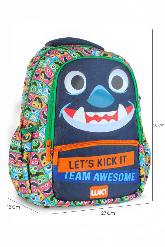 Wia Monster Erkek Çocuk Çanta Seti - 11