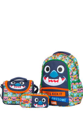 Wia Monster Erkek Çocuk Çanta Seti - 2