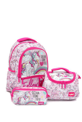 Wia Soft Unicorn Kız Çocuk Okul Seti - Wia