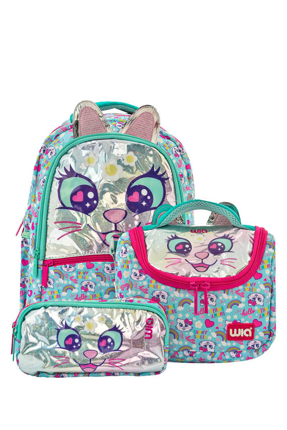 Wia Sweet Cat Kız Çocuk Okul Seti - 50
